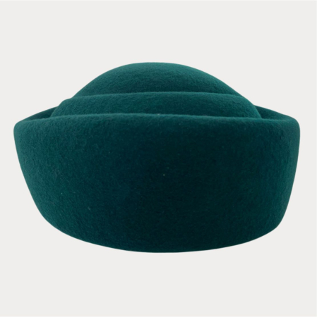 Palarii toca din fetru lux STEWARDESA CHIC (VERDE persan) - marime unica, REGLABILA [3]