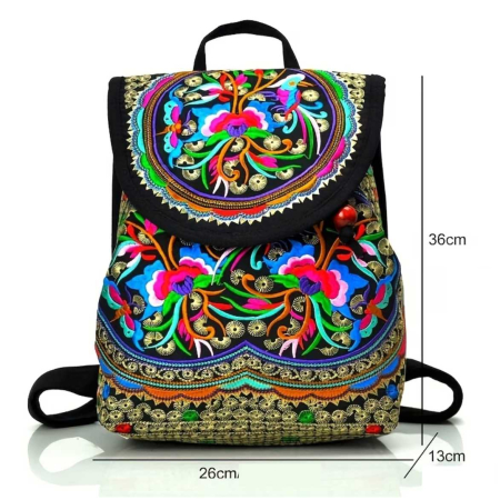 Rucsac  elegant de dama Fantezia Chic (Rosu) [3]