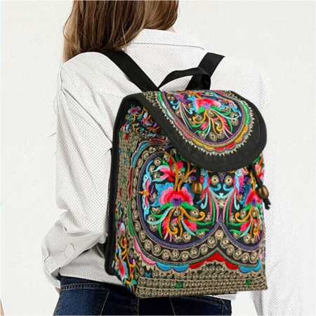 Rucsac  elegant de dama Fantezia Chic (Rosu) [2]