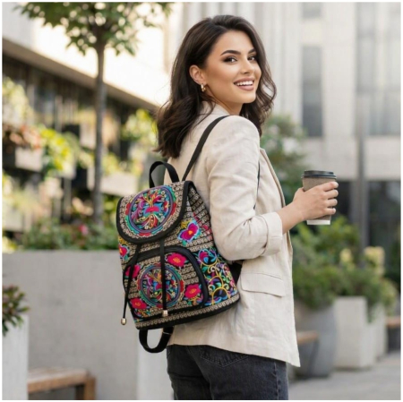 Rucsac elegant de dama Fantezia Lux - Multicolor [2]