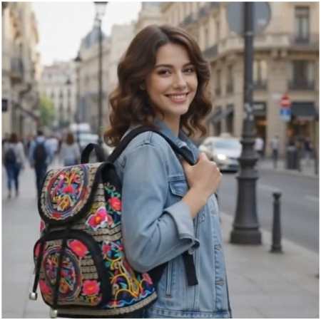 Rucsac elegant de dama Fantezia Lux - Multicolor [7]