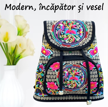 Rucsac  elegant de dama Fantezia Lux - Multicolor [2]