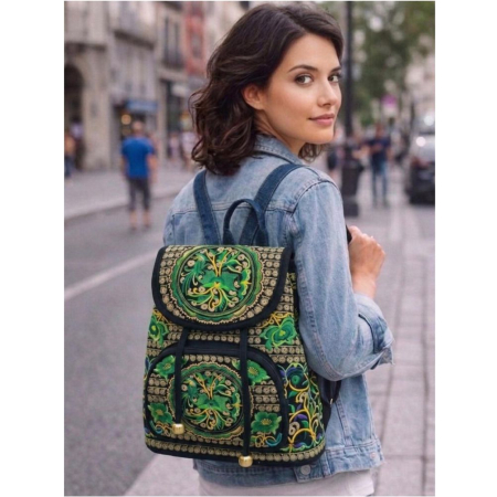Rucsac  elegant de dama Fantezia Lux - Verde [1]