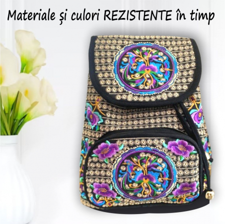Rucsac  elegant de dama - Fantezie in Mov [2]