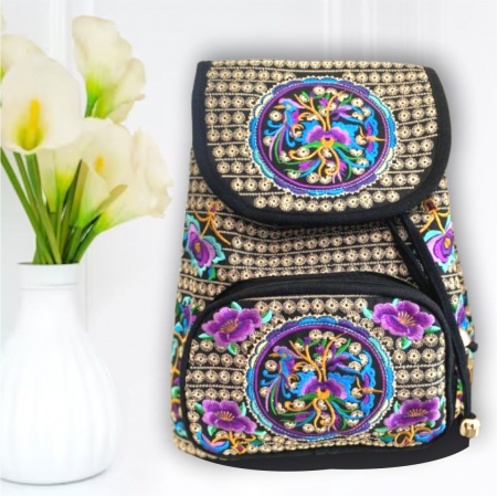 RUCSACURI - Rucsac  elegant de dama - Fantezie in Mov