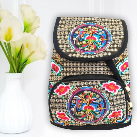 RUCSACURI - Rucsac  elegant de dama - Fantezie in Rosu