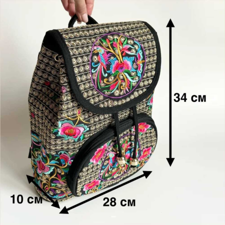 Rucsac  elegant de dama - Fantezie - Roz [3]