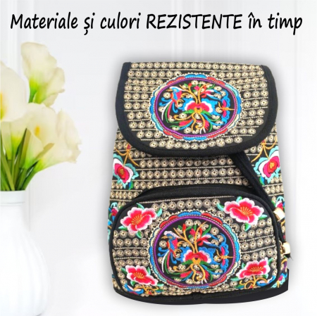 Rucsac  elegant de dama - Fantezie - Rosu [3]