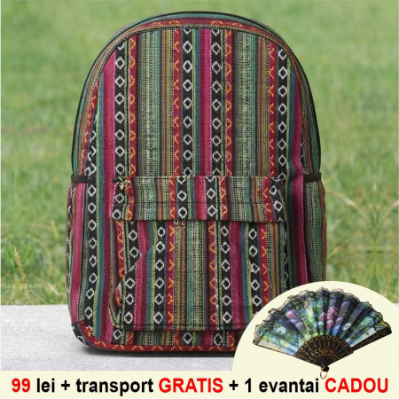 RUCSACURI - Rucsac mare Fantezia Traditional-B  (42X35X14 cm)