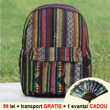 RUCSACURI - Rucsac mare Fantezia Traditional-E  (42X35X14 cm)
