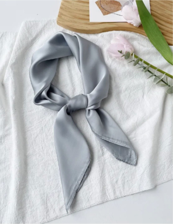 Set elegant BERETA lana + ESARFA matse (GRI argint) [2]