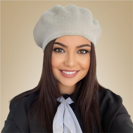 BERETE DAMA - Set elegant BERETA + ESARFA (GRI perlat)