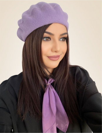 Set elegant BERETA + ESARFA (MOV deschis) [3]