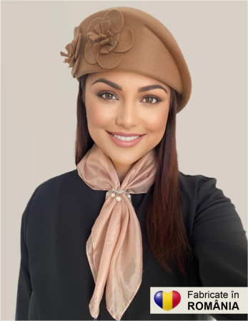 Palarie dama toca REGINA LUX -palarie maro, reglabila [1]