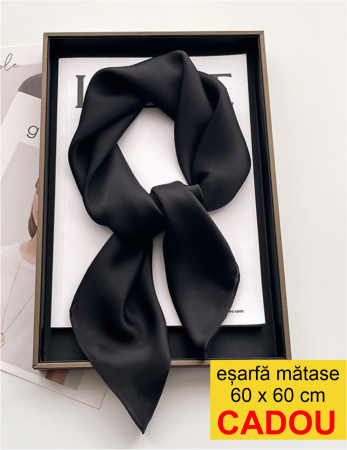 Palarie dama toca REGINA LUX -palarie neagra, reglabila [4]