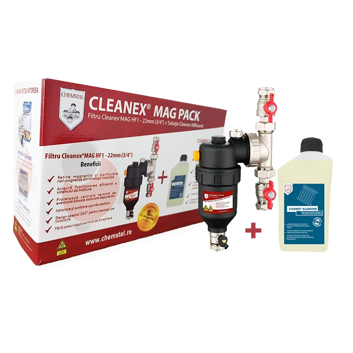Filtru Cleanex Mag HF1 22mm + Solutie Cleanex - CLEANEX MAG PACK [1]