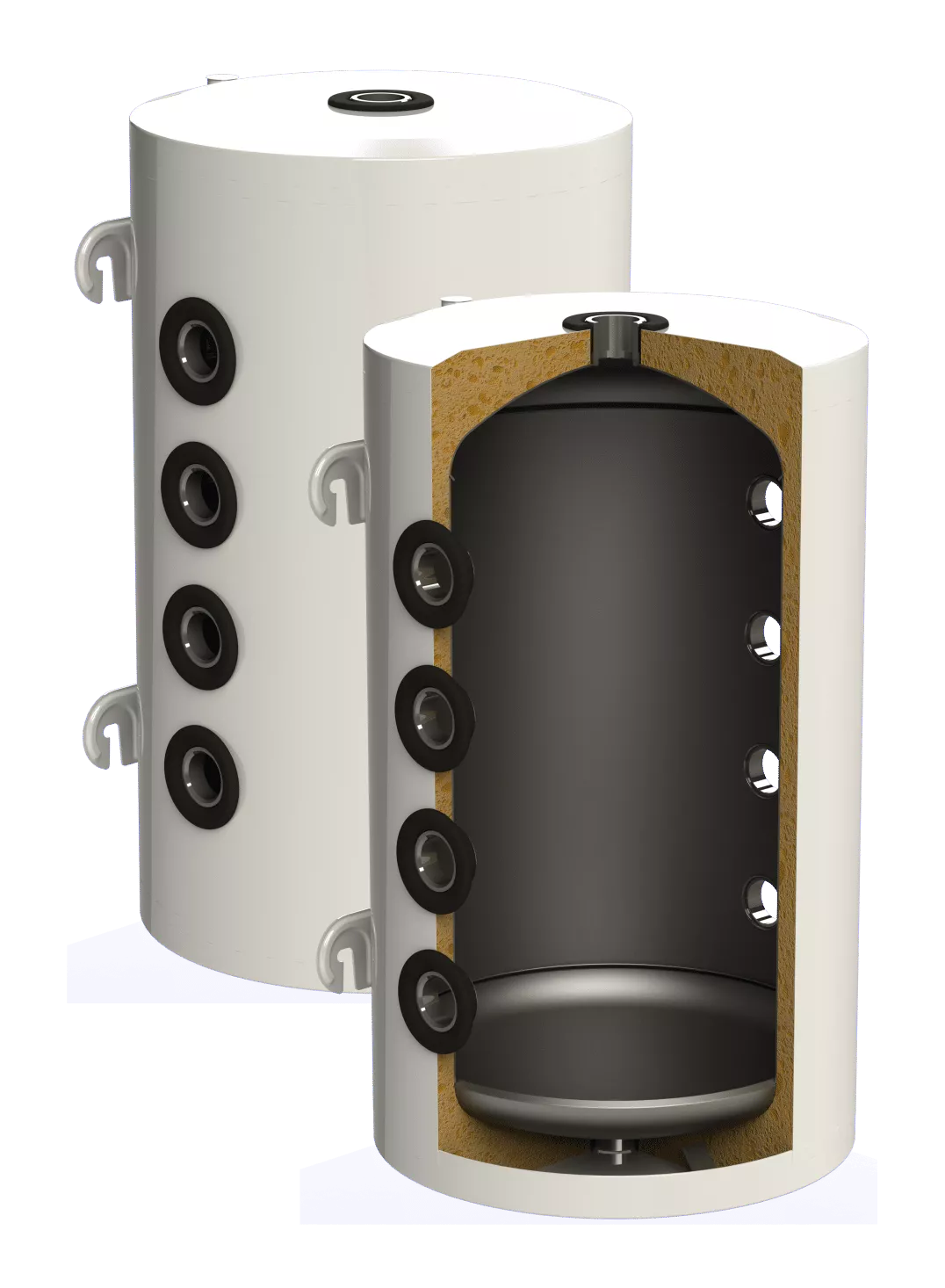 Rezervor de acumulare cu izolație rigida anti-condens pentru pompele de căldură [1]