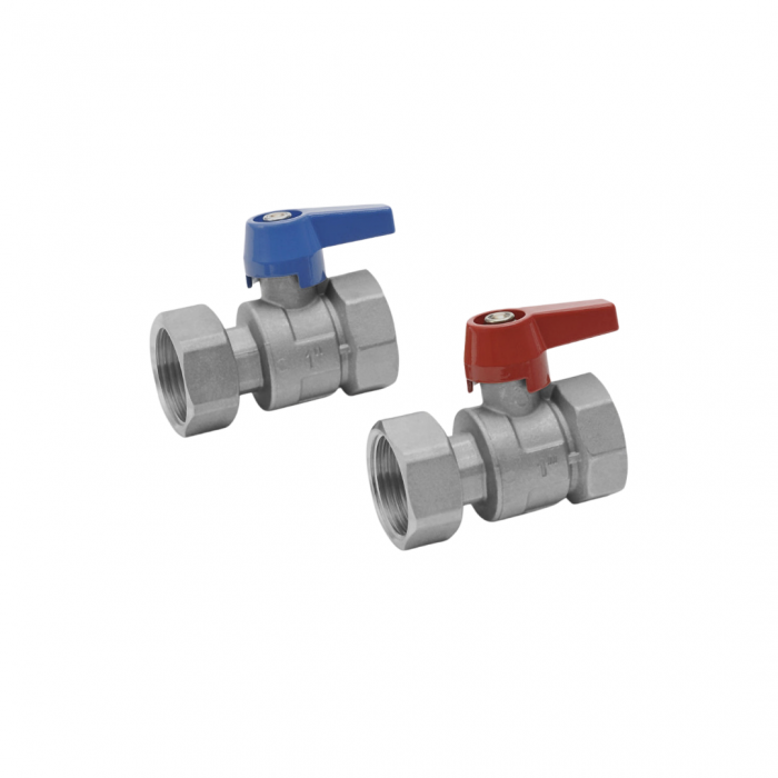 Set robineți din inox cu bilă G1 pentru distribuitor - Rehau [1]