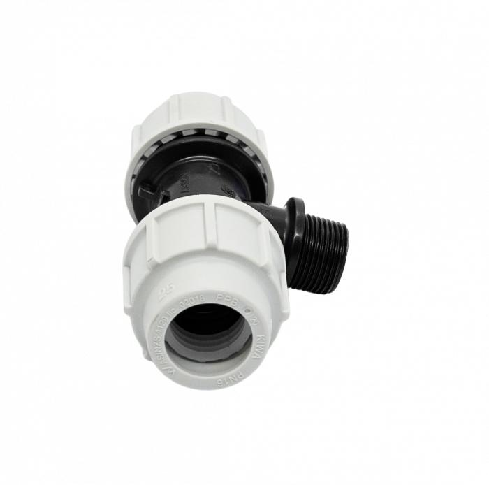 Teu cu filet exterior compresiune PEHD [3]