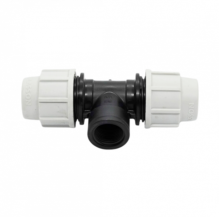 Teu cu filet interior de compresiune PEHD [1]