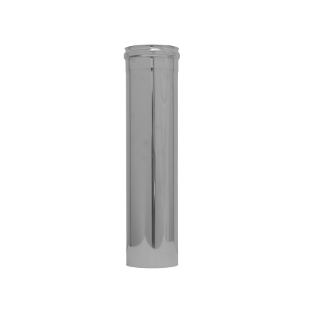 Simplu perete (neizolat) - BURLAN INOX CAZAN PELETI+GARNITURA 0.3M