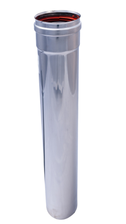 Cazan peleți - BURLAN INOX CAZAN PELETI+GARNITURA NEIZOLAT 0.5M