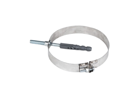 Cazan peleți - COLIER PRINDERE PERETE CU SURUB INOX