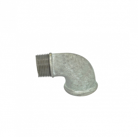 de fontă zincată - Cot 90 grade filet ext-int de fontă zincată