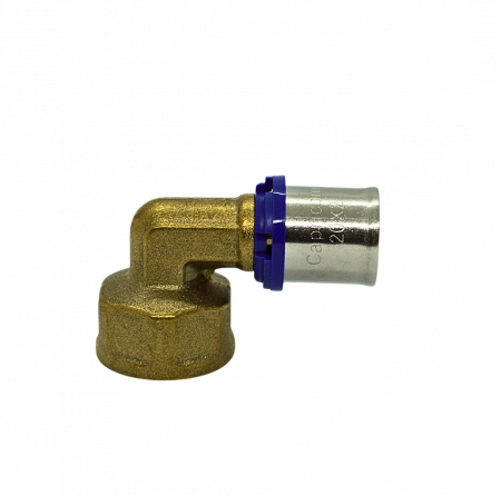 de PEX | Everline - Cot 90 grade sertizare filet interior - Everline