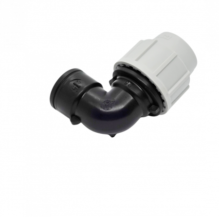 Gaz - Cot cu filet interior de compresiune PEHD