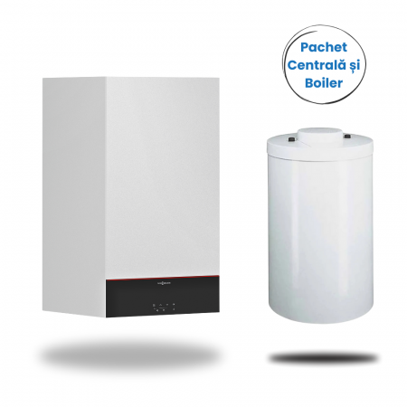 Pachet cu Centrală Vitodens 100-W și boiler Vitocell 300 L pe gaz - Pachet cu Centrală Vitodens 100-W și boiler Vitocell 300 L