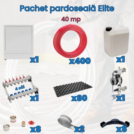 Pachet încălzire în pardoseală - Pachet pardoseală Elite - 40 mp