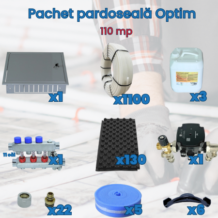 Pachet încălzire în pardoseală - Pachet pardoseală Optim - 110 mp