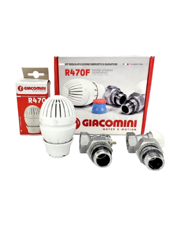 pentru baie - Set Robineți Termostatați R470F Tur & Retur 1/2 - Giacomini