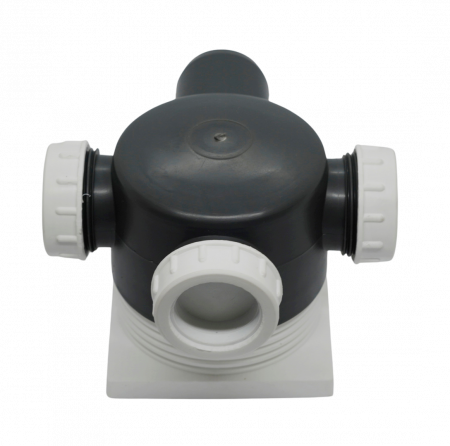 de PP - Sifon de pardoseala cu inaltator 3 iesiri din polipropilena