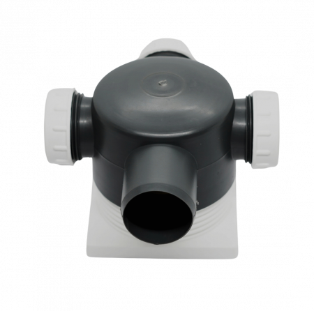 Sifon de pardoseala cu inaltator 3 iesiri din polipropilena [1]