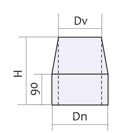 TERMINATIE CONICA INOX - Vulcano [1]
