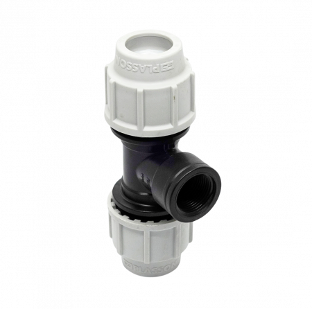 Teu cu filet interior de compresiune PEHD [4]