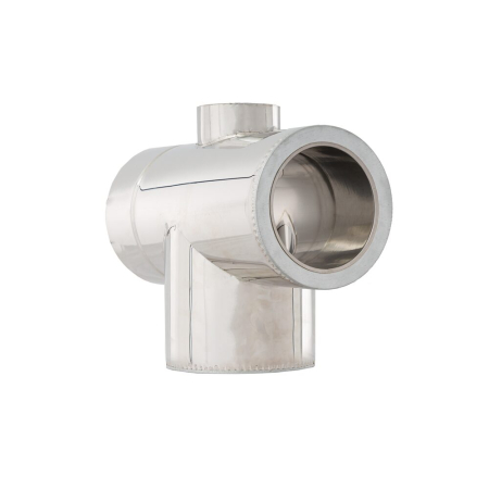 Dublu perete - TEU CU USITA INOX 90* - Vulcano