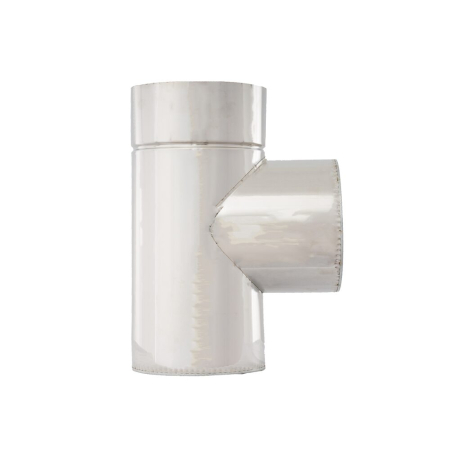 Dublu perete - Teu Inox Dublu Perete Izolat 90* Pentru Coș De Fum Izolat - Vulcano
