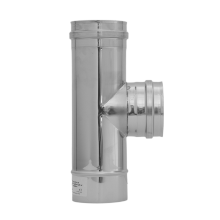 Simplu perete (neizolat) - TEU INOX CAZAN PELETI+GARNITURI 90* - Vulcano