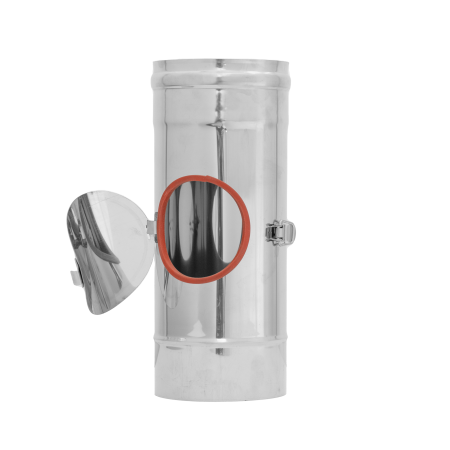 Simplu perete (neizolat) - Ușiță Inspecție Inox Simplu Perete Vulcano, Diametre Multiple, Acces Curățare Coș de Fum