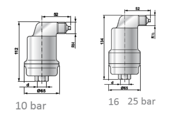 Aerisitor automat, 1/2", 180°C, 10 bar, Spirotherm Spirotop AB050/002 [3]