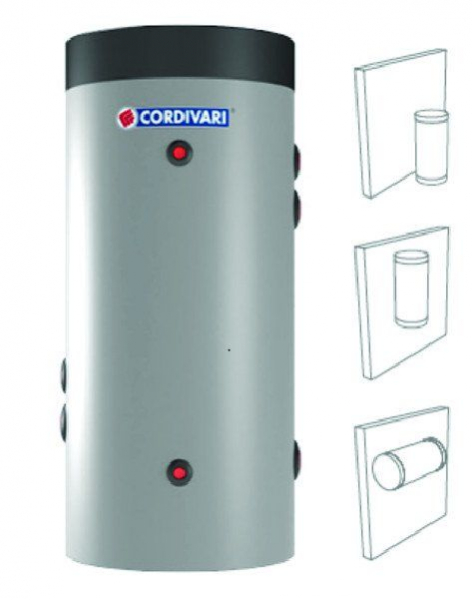 Boiler cu o serpentina fixa, 200 litri, Cordivari Bolly Primo [2]