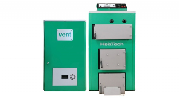 Cazan combi pe lemne sau peleti din tabla otel 50 kw HeizTech Duo Pellet [2]