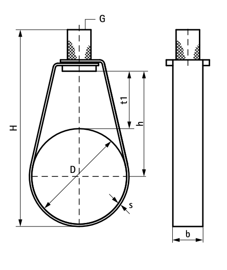 Colier sprinkler, M10, 1", DN25, Walraven [2]