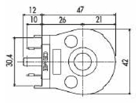 Bobina B12, Ø16,8, pentru 8413...8416, 20/25Vca, 6/12Vcc [2]