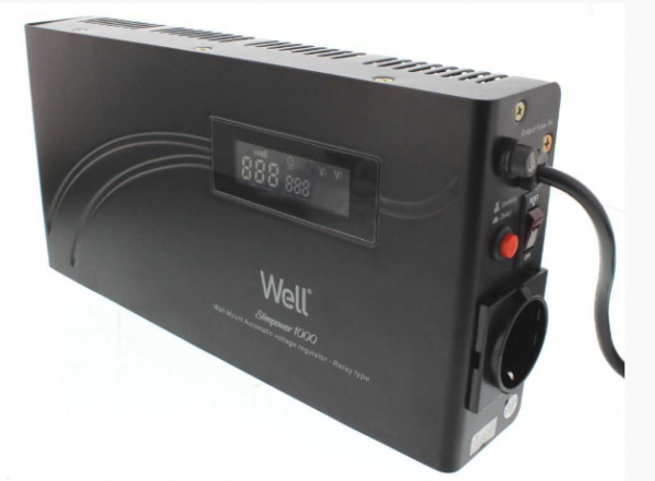 Stabilizator automat de tensiune orizontal cu releu Well 1000VA [2]