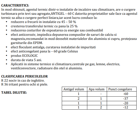 Antigel concentrat, aditivat termodinamic, 10 kg., Ferroli -60 C [2]