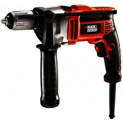 Masina de gaurit si insurubat cu percutie Black+Decker 750W 13mm +kitbox - KR705K [2]